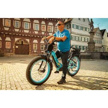 Cyrusher Electric Bike 750W with Long Range & Fat Tires