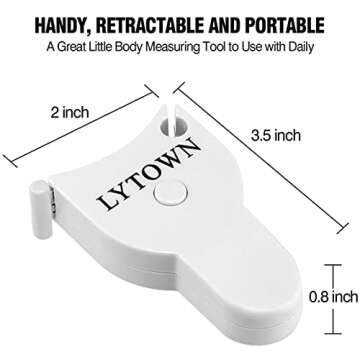 Automatic Telescopic Tape Measure(60in/150cm), Measuring Tape for Body,Self-Tightening Body Measuring Tape,Retractable Tape Measure for Fitness, Weight Loss, Tailor, Sewing, Handcrafts (4 PCS)