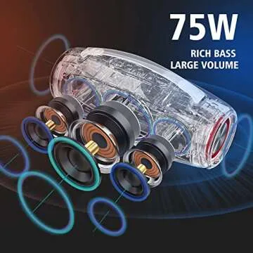 ZEALOT Bluetooth Speaker, Speakers Bluetooth Wireless,Outdoor,Portable Speaker,Loud with BassUp Tech...