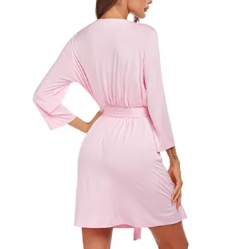 Ekouaer Postpartum Labor Robe Comfortable Maternity Nursing