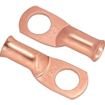 10pcs 4 Awg - 3/8" (M10) Sanuke Wire Lugs Ring Terminal Connectors Ends, UL Listed Heavy Duty for Battery Cable Lug Wire Electrical Eyelets with 3:1 Dual Wall Adhesive Heat Shrink