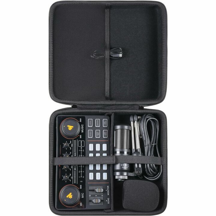 Khanka Hard Case for Maono Podcast Bundle