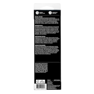 Tweezerman Stainless Steel Facial Razor for Smooth Skin