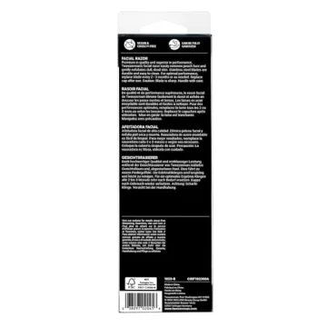 Tweezerman Stainless Steel Facial Razor for Smooth Skin