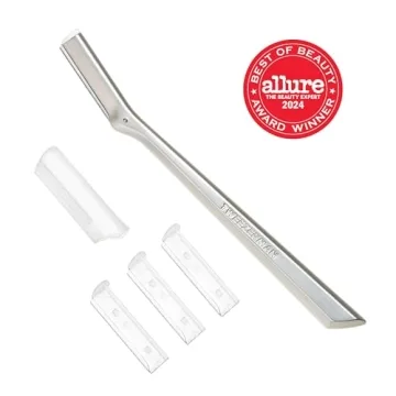 Tweezerman Stainless Steel Facial Razor for Smooth Skin