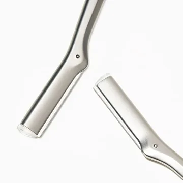 Tweezerman Stainless Steel Facial Razor for Smooth Skin