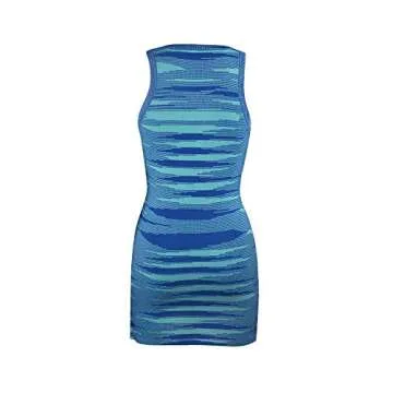 Y2K Sexy Bodycon Dress for Women - Halter Neck Sleeveless Midi Dress