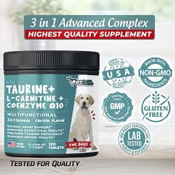 Pet LOL Taurine Supplement for Heart Health in Dogs