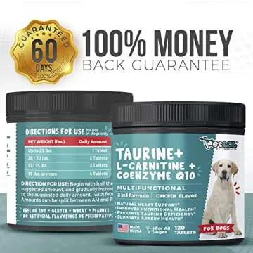 Pet LOL Taurine Supplement for Heart Health in Dogs