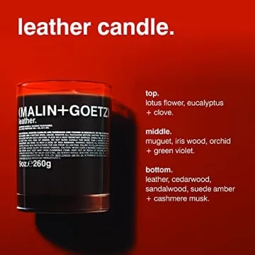 MALIN + GOETZ Women's Leather Candle - Luxury Aroma Experience