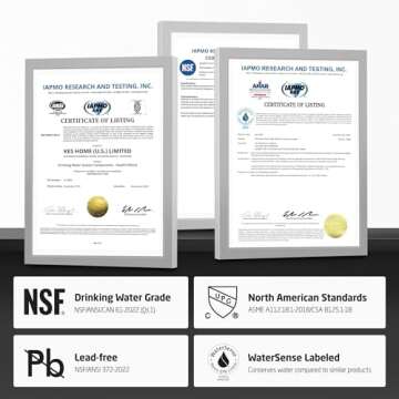 All Metal 4 Inch Matte Black Bathroom Sink Faucet, KES cUPC Centerset Vanity Faucet Modern 2 Handle, Sink Drain Not Included, L4117LFF12-BK