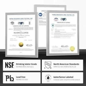 All Metal 4 Inch Matte Black Bathroom Sink Faucet, KES cUPC Centerset Vanity Faucet Modern 2 Handle, Sink Drain Not Included, L4117LFF12-BK