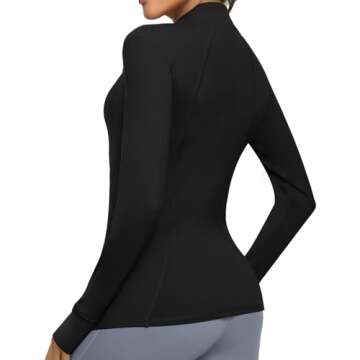 Cighay Women's Zip-Up Lightweight Workout Jacket