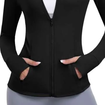 Cighay Women's Zip-Up Lightweight Workout Jacket