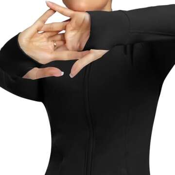 Cighay Women's Zip-Up Lightweight Workout Jacket