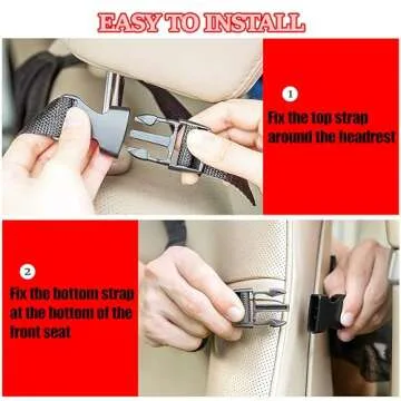 OZKAYA 2 pack Car Backseat Organizer Upgraded Version, Double Stitching Durable 10 Storage Pockets, 10" Touch Screen Tablet Holder with Usb Holes, Seat Back Protectors, Backseat Car Organizer