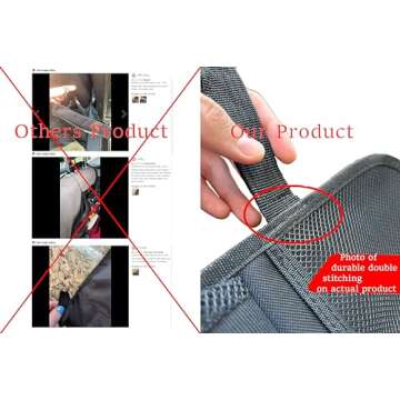 OZKAYA 2 pack Car Backseat Organizer Upgraded Version, Double Stitching Durable 10 Storage Pockets, 10" Touch Screen Tablet Holder with Usb Holes, Seat Back Protectors, Backseat Car Organizer