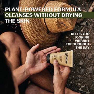 Thrive Natural Care Face Wash Gel - Daily Facial Cleanser - Gently Cleanses Face Without Over Drying...