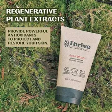 Thrive Natural Care Face Wash Gel - Daily Facial Cleanser - Gently Cleanses Face Without Over Drying - Vegan
