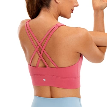 CRZ YOGA Butterluxe High Neck Sports Bra - Soft & Stylish