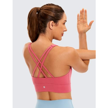 CRZ YOGA Butterluxe High Neck Sports Bra - Soft & Stylish