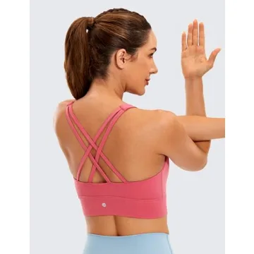 CRZ YOGA Butterluxe High Neck Sports Bra - Soft & Stylish