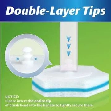 Ksend Toilet Bowl Brush and Holder - Disposable Toilet Brush Set with 16 Refills & 1 Storage Caddy, Effective Toilet Scrubber Preloads Toilet Bowl Cleaners, Handy Cleaning Supplies, Household Supplies