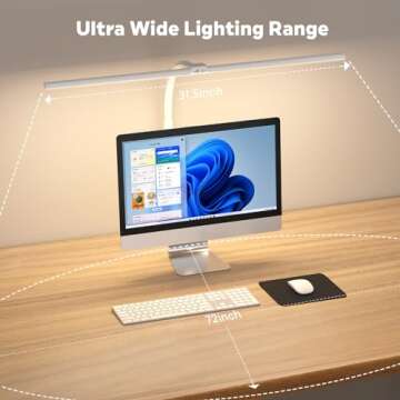 APMIEK LED Desk Lamp for Home Office, Remote Control LED Desk Light with Color Changing Dimmable Com...