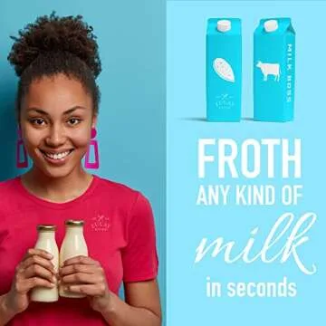 Powerful Zulay Kitchen Milk Frother with Stand