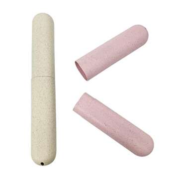 4 Pack Travel Toothbrush Holder Case, Portable Toothbrush Holder for Travel/Camping/School