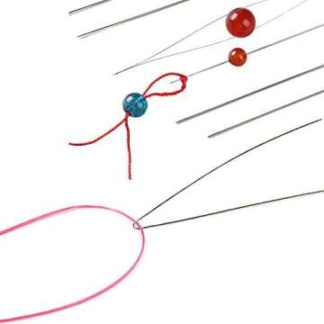 6 Big Eye Beading Needles with Needle Bottle Available!