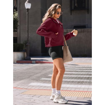 AUTOMET Women's Cozy Zip Up Hoodies - Stylish Fall Essentials