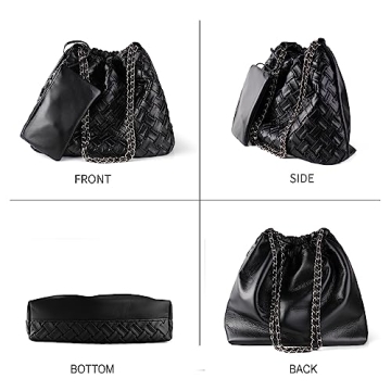 Gossky Woven Leather Hobo Handbag Stylish & Practical 2pcs Set