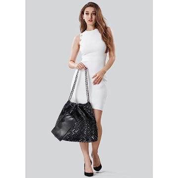 Gossky Woven Leather Hobo Handbag Stylish & Practical 2pcs Set