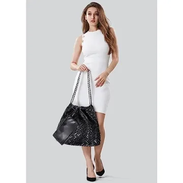 Gossky Woven Leather Hobo Handbag Stylish & Practical 2pcs Set