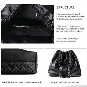 Gossky Woven Leather Hobo Handbag Stylish & Practical 2pcs Set