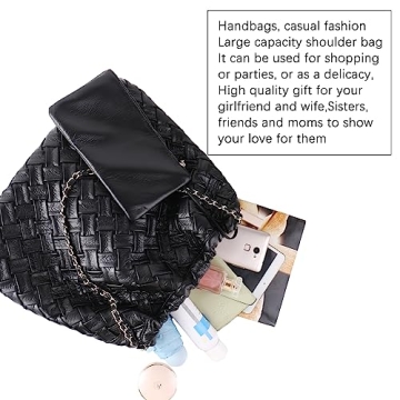 Gossky Woven Leather Hobo Handbag Stylish & Practical 2pcs Set