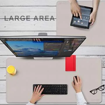 CENNBIE Leather Desk Mat for Office and Home Use