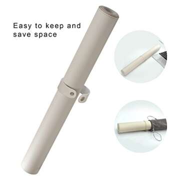 CENNBIE 39.3" x 19.6" Leather Desk mat,Desk mats on top of desks, Perfect Desk Mate for Office and Home, Rectangular, Large(Cream Color)