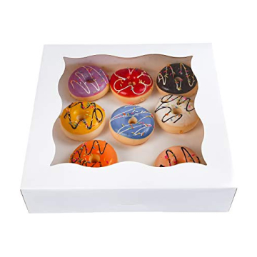 Elegant 15-Pack Bakery Boxes for Pies and Cookies