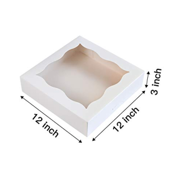 Elegant 15-Pack Bakery Boxes for Pies and Cookies