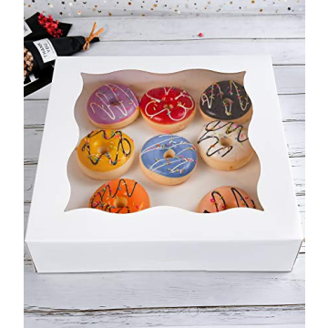 Elegant 15-Pack Bakery Boxes for Pies and Cookies
