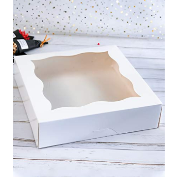 Elegant 15-Pack Bakery Boxes for Pies and Cookies