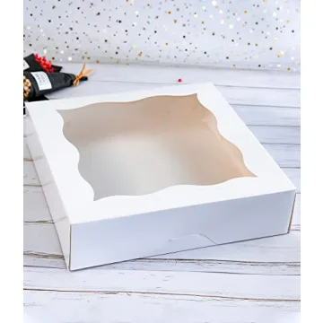 Elegant 15-Pack Bakery Boxes for Pies and Cookies