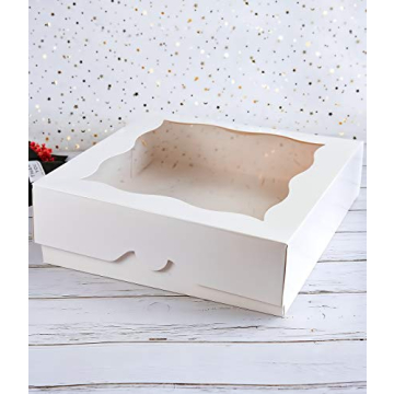 Elegant 15-Pack Bakery Boxes for Pies and Cookies