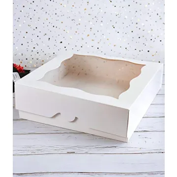 Elegant 15-Pack Bakery Boxes for Pies and Cookies
