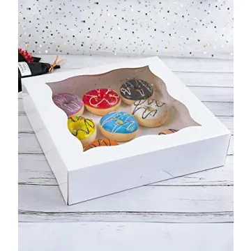 Elegant 15-Pack Bakery Boxes for Pies and Cookies