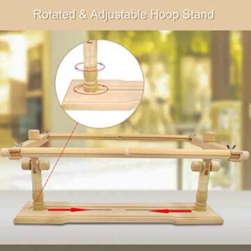 Versatile Rotated Embroidery Frame Stand for Craft Lovers