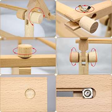Versatile Rotated Embroidery Frame Stand for Craft Lovers
