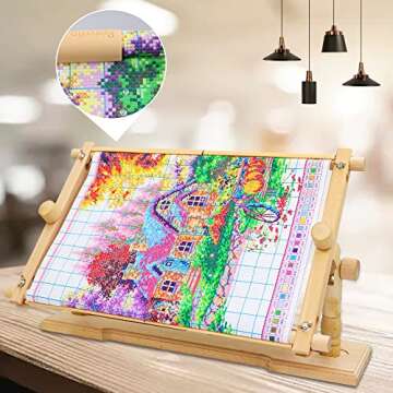 Versatile Rotated Embroidery Frame Stand for Craft Lovers